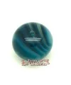 Resina Bola Achatada 28x21mm Agujero 2,5mm Azul Petroleo