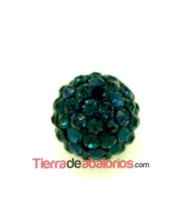 Bola Shamballa 10mm Agujero 1mm Dark Indigo