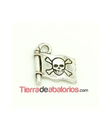 Colgante Bandera Pirata 14mm con Anilla