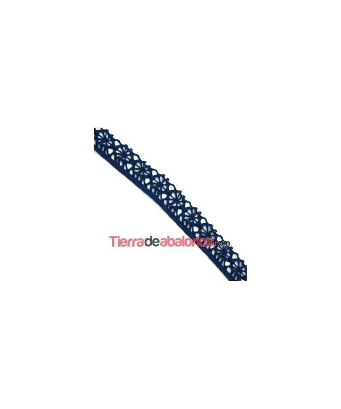 Puntilla de Bolillo 12mm - Azul Marino
