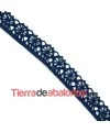 Puntilla de Bolillo 12mm - Azul Marino