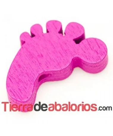 Entrepieza Pie 21x18mm Agujero 2,3mm Fucsia Entrepieza Pie 21x18mm Agujero 2,3mm Fucsia