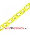 Lazo 16mm Conejo y Osito, Amarillo