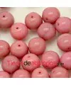 Perla de Cristal Checo 8mm Rosa Palo Mate