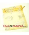 Bolsa Organza con Mariposas 12x9mm Dorada