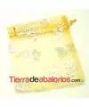 Bolsa Organza con Mariposas 12x9mm Dorada