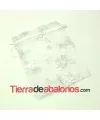 Bolsa Organza con Mariposas 12x9mm Blanca