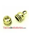 Terminal 12x8mm Agujero 6mm Oro Viejo