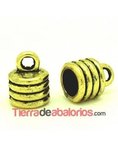 Terminal 14x10mm Agujero 7mm Oro Viejo Terminal 14x10mm Agujero 7mm Oro Viejo