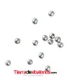 Bola 2,5mm Agujero 0,5mm, Plata de Ley Bola 2,5mm Agujero 0,5mm, Plata de Ley