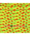 Cordón Poliester Trenzado Plano 5mm Tricolor Fluorescente