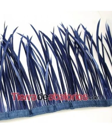 Pluma de Oca Teñida de 15 a 20cm. Azulón