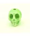 Calavera de Cerámica 13x11mm Agujero 2mm Verde Claro