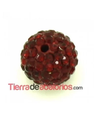 Bola Shamballa 10mm Agujero 1mm Siam