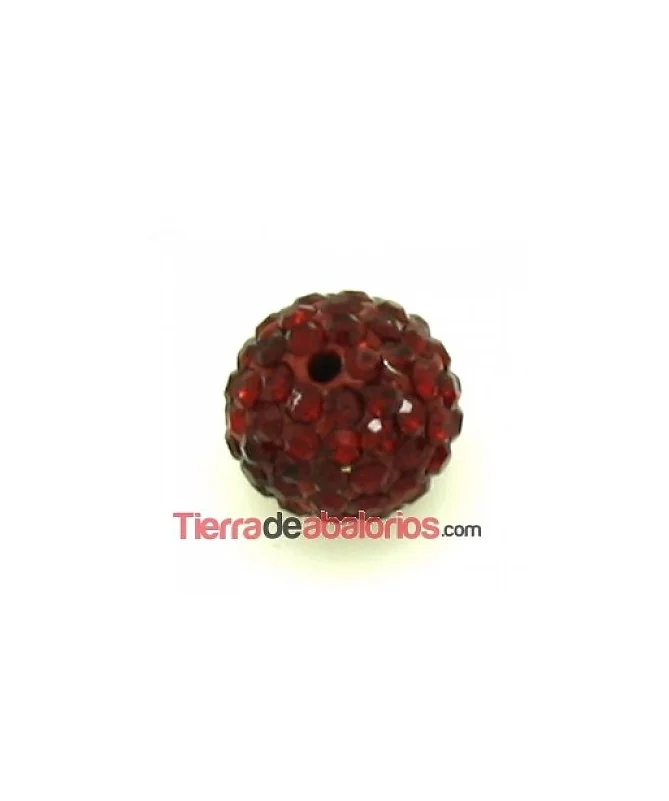 Bola Shamballa 10mm Agujero 1mm Siam