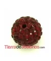 Bola Shamballa 10mm Agujero 1mm Siam