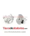 Presión para Pendiente Extra Grande 10mm, Plata de Ley
