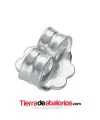 Presión para Pendiente de 6x6mm, Plata de Ley