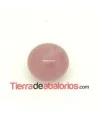 Resina Bola Achatada 15x12mm Agujero 1,8mm Amatista Claro