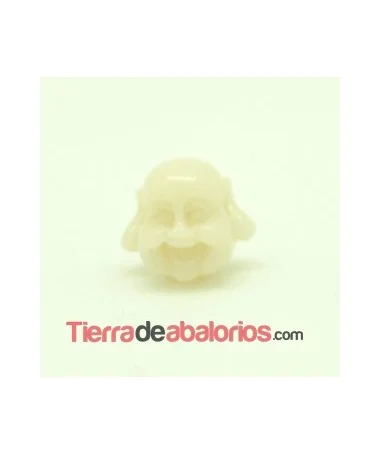 Happy Buda 19x21mm Agujero 1,8mm Beige Happy Buda 19x21mm Agujero 1,8mm Beige