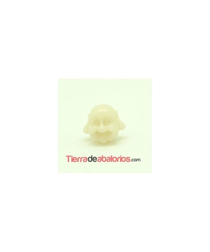 Happy Buda 19x21mm Agujero 1,8mm Beige
