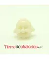 Happy Buda 19x21mm Agujero 1,8mm Beige