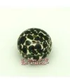 Resina Bola Achatada 28x21mm Agujero 2,5mm Beige y Verde