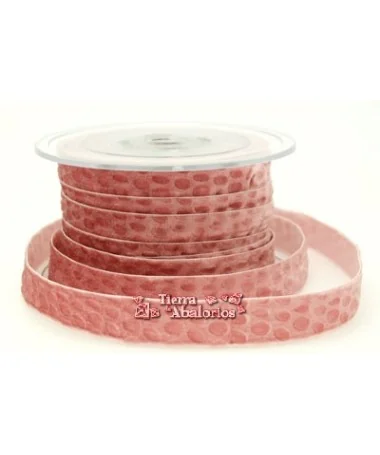 Lazo 16mm Terciopelo Rosa
