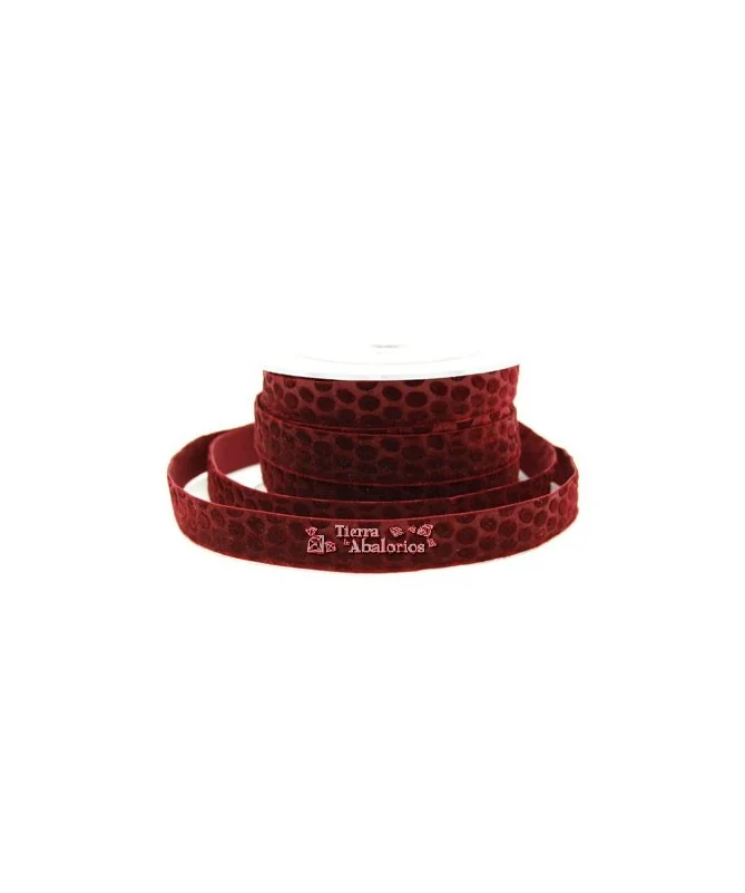 Lazo 16mm Terciopelo Granate