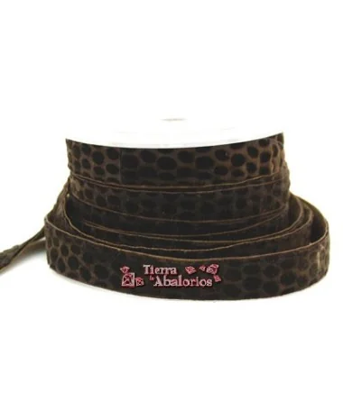 Lazo 16mm Terciopelo Marrón Chocolate Lazo 16mm Terciopelo Marrón Chocolate