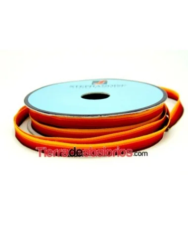 Lazo Gros Grain 10mm, Amarillo, Naranja, Rojos y Granate