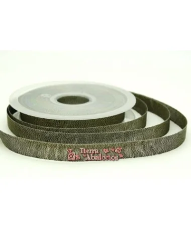 Lazo 10mm Negro Tornasolado Dorado