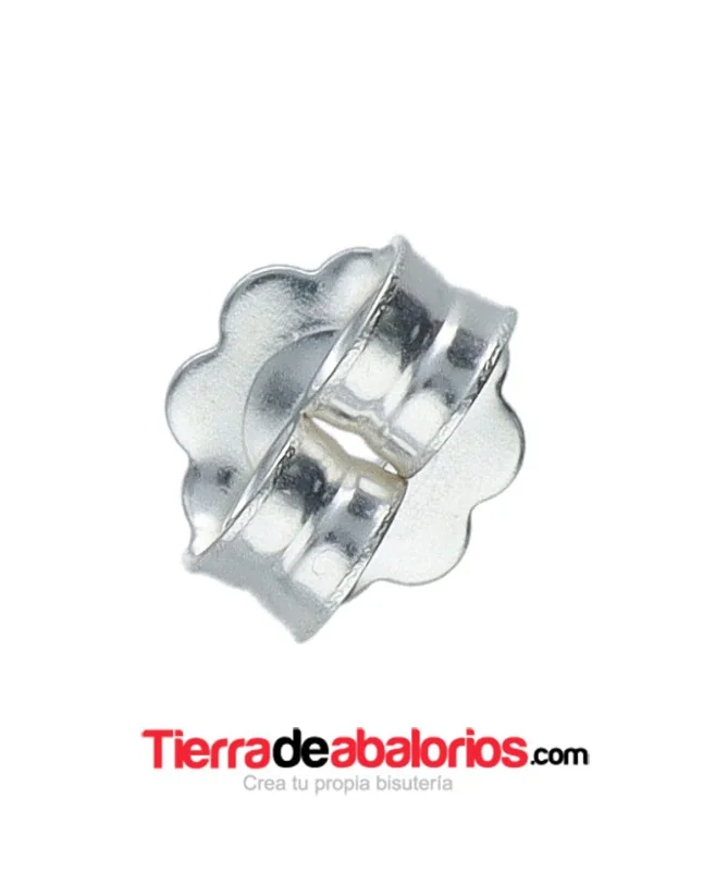 Presión para Pendiente de 6x6mm, Plata de Ley