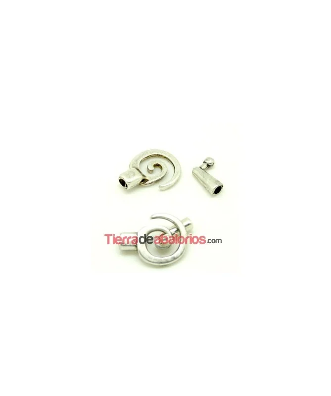 Cierre Infinito 28mm Agujero 3,5mm, Plateado