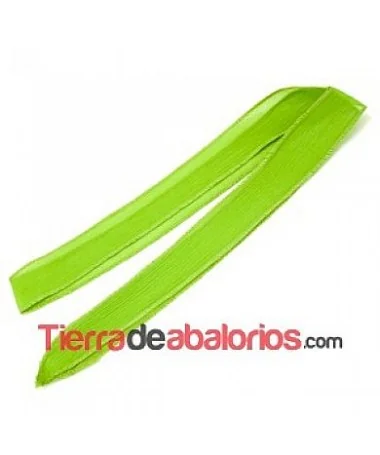 Cinta de Seda Natural 25mm Verde Oliva