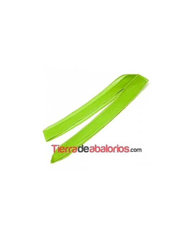 Cinta de Seda Natural 25mm Verde Oliva