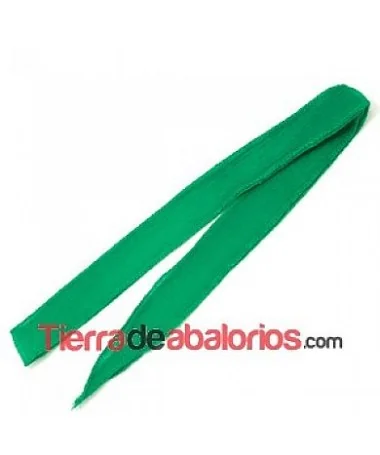 Cinta de Seda Natural 25mm Verde Esmeralda