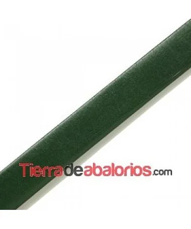 Cuero Plano Vaquetilla 13x2mm, Verde Botella