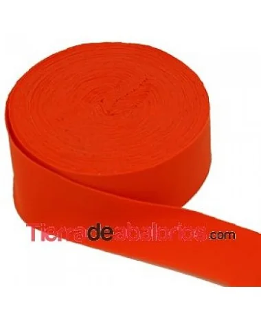 Cinta de Lycra Italiana Ancho 3cm. Naranja Samba
