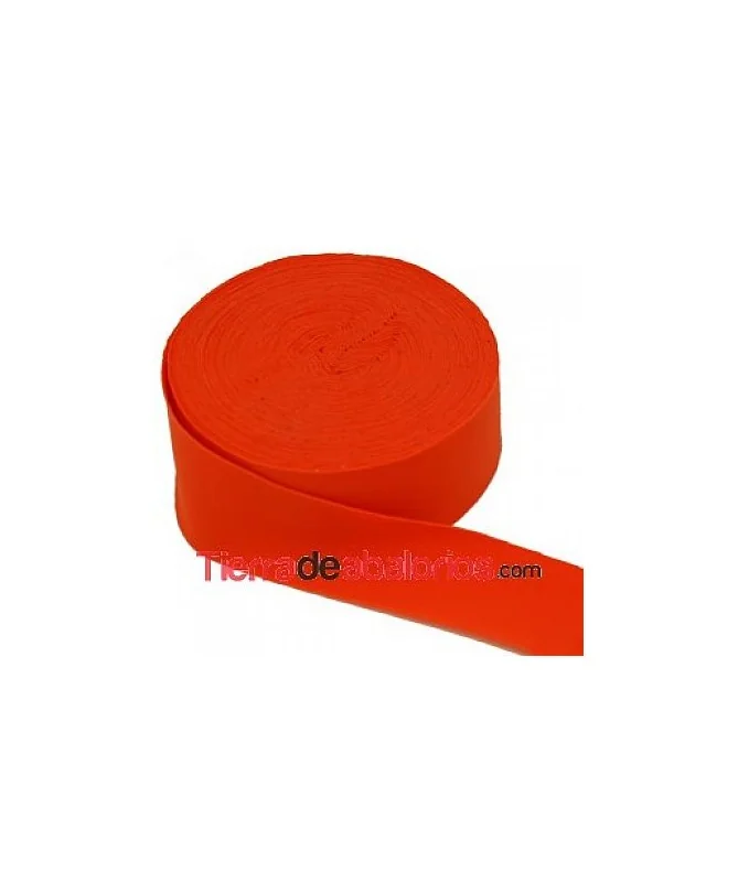 Cinta de Lycra Italiana Ancho 3cm. Naranja Samba