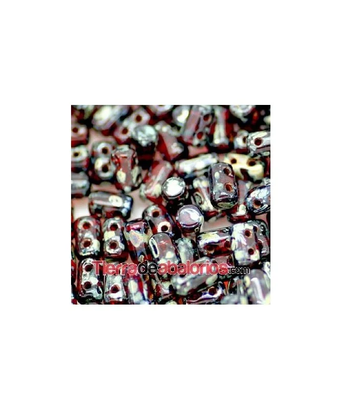 Rulla Bead 5x3mm Ruby Picasso