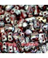 Rulla Bead 5x3mm Ruby Picasso