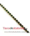 Cadena Dorada con Swarovski SS8 Blue Zircon
