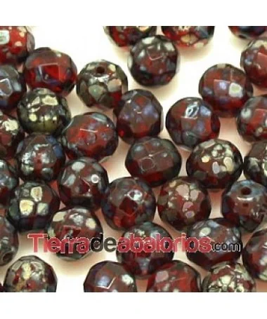 Facetada 8mm Ruby Picasso