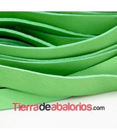 Cuero Plano Piel Dream 13x2mm, Verde Menta Cuero Plano Piel Dream 13x2mm, Verde Menta