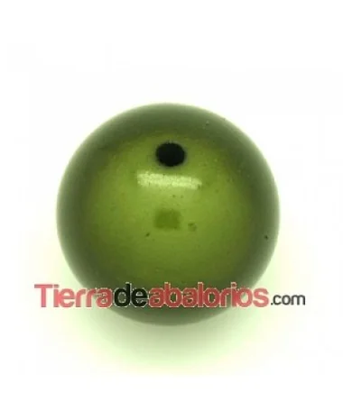 Bola Mágica 4mm Agujero 1,2mm Olivine (100 uds.) Bola Mágica 4mm Agujero 1,2mm Olivine