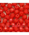 Facetada 6mm Rojo Mate