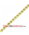 Cadena Dorada con Swarovski SS20 Light Colorado Topaz