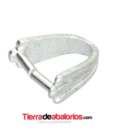 Porta-Colgante 9x4mm, Plata de Ley Porta-Colgante 9x4mm, Plata de Ley