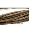 Cuero Napa Trenzado Cosido 5mm Marrón